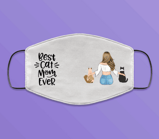 Cat Mom Customizable Adult Face Mask