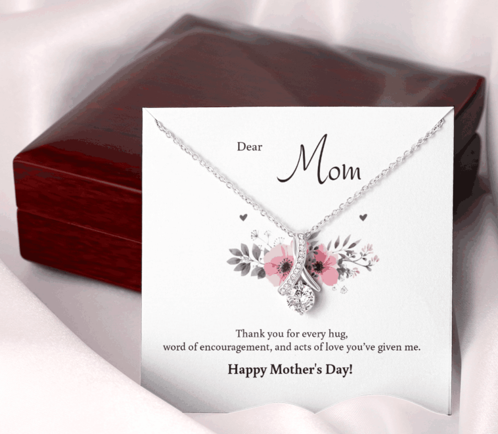 Personalized Necklace Message Card