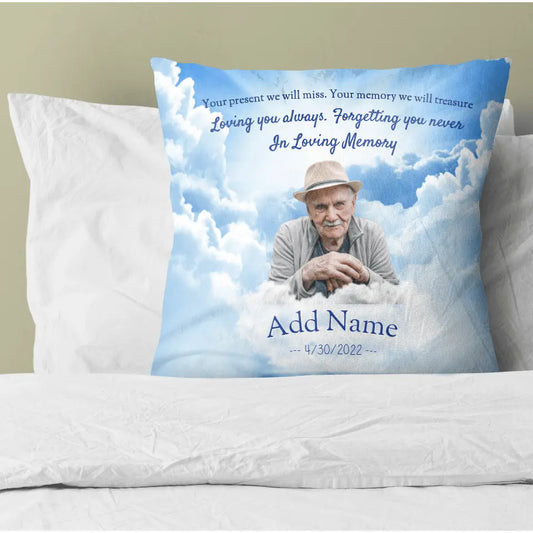 Personalize Memorial in Heaven AOP Pillow - Remove Background