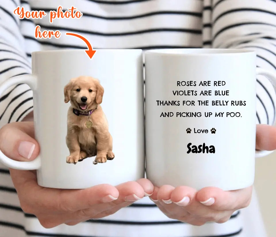 Upload your pet photo - Personalized Mug with Remove background