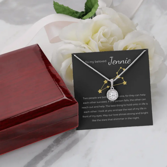 Zodiac Sign Valentine's Day Eternal Necklace