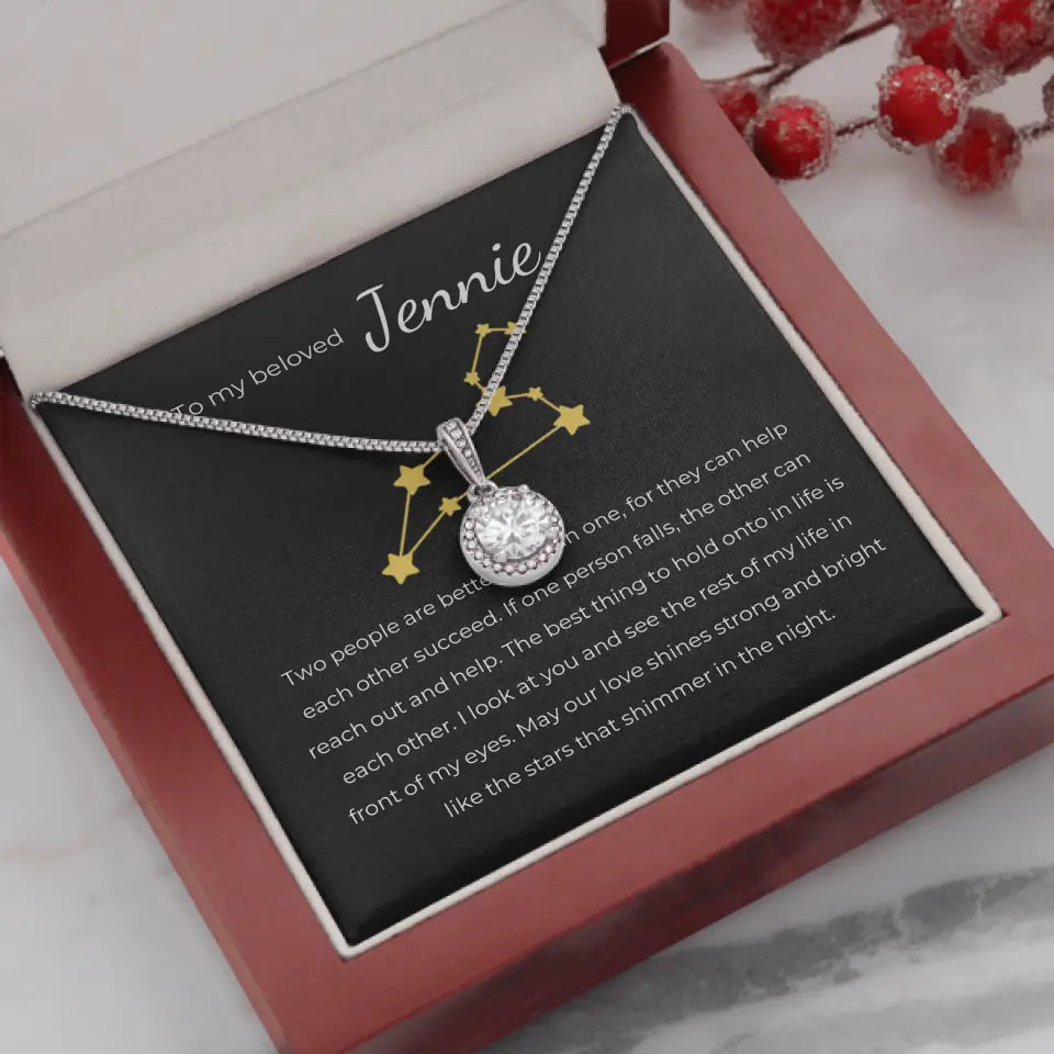 Zodiac Sign Valentine's Day Eternal Necklace