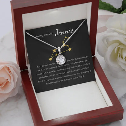 Zodiac Sign Valentine's Day Eternal Necklace