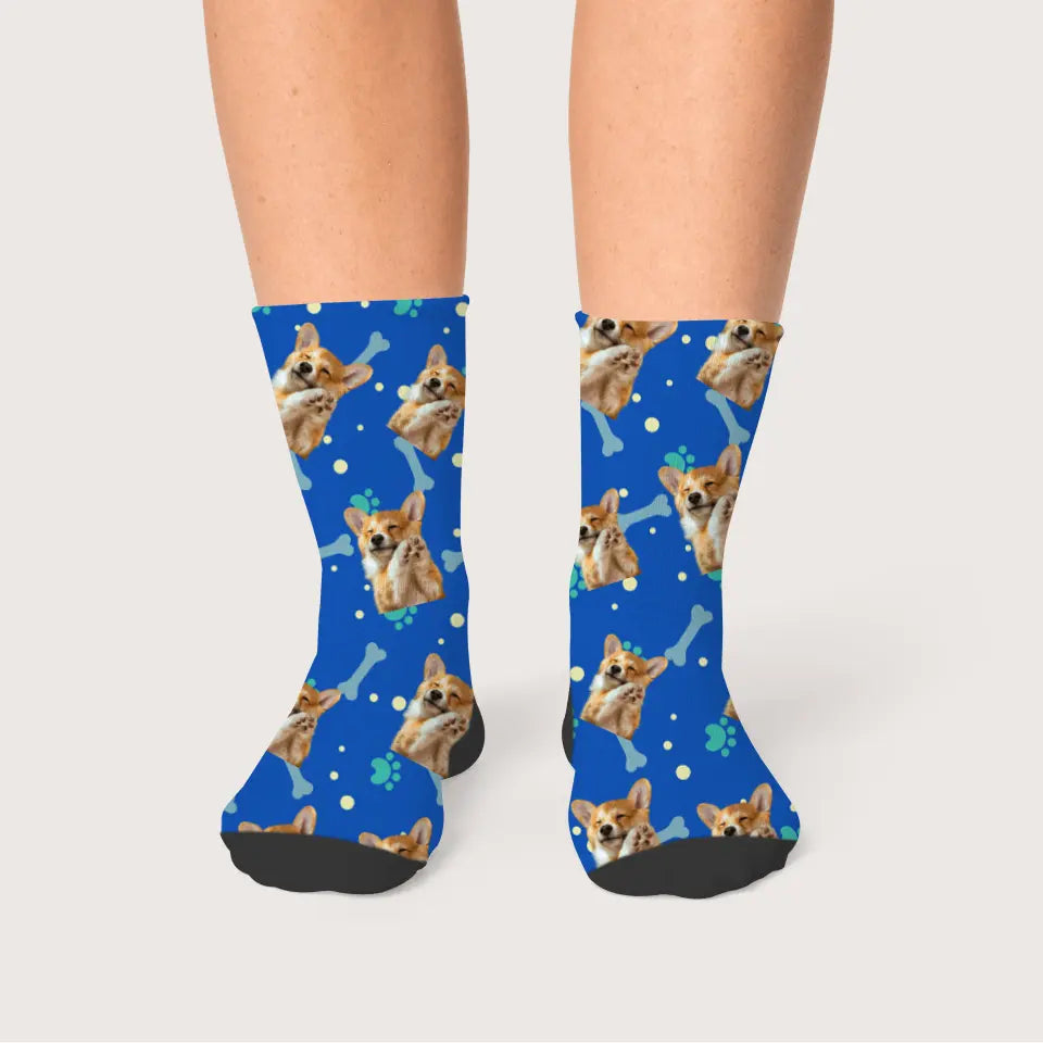 Customized Dog Socks - Repeated Pattern and Remove Background