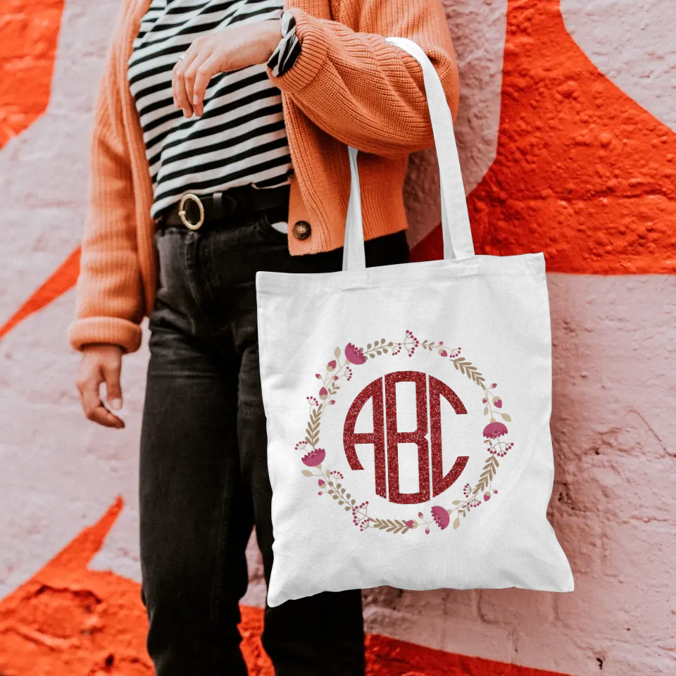 Personalized Monogram Tote Bag