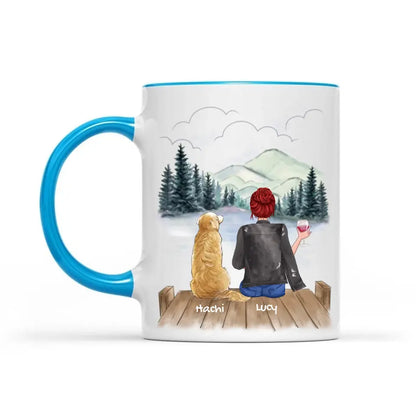 Woman & Dogs - Personalized Mug