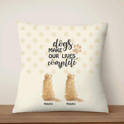 Cat and Dog Personalized Pillow - Multiple Conditions