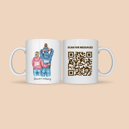 Family Mug Personalized QR code