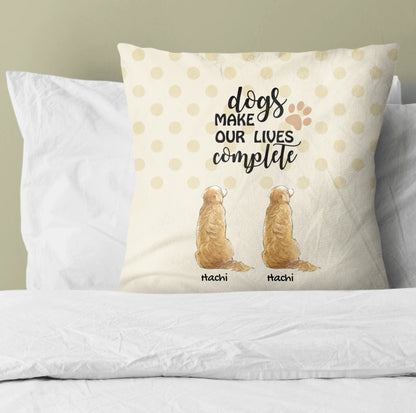 Cat and Dog Personalized Pillow - Multiple Conditions