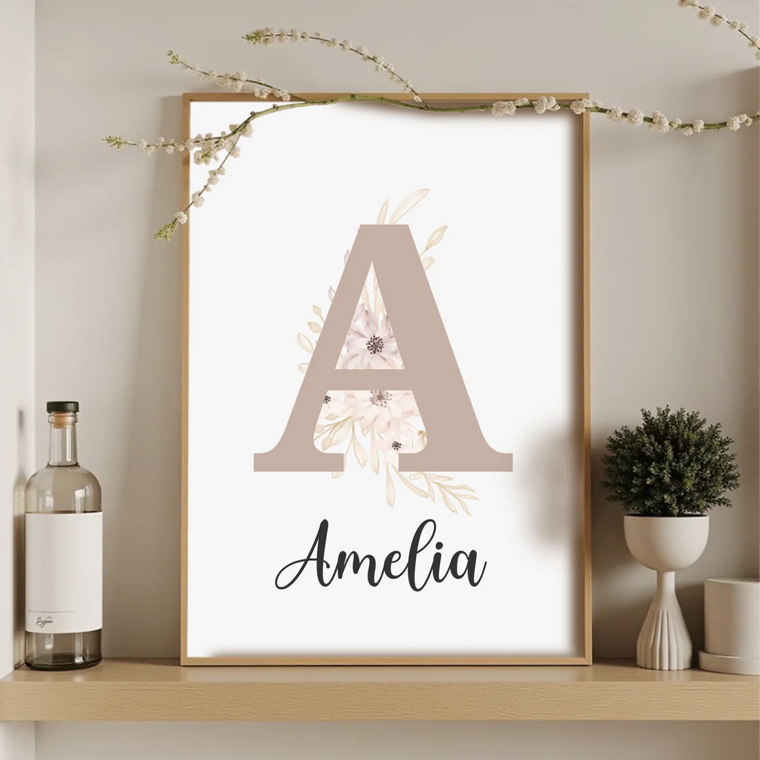 Personalized Poster - Initial Personalization - Freely Reposition Text