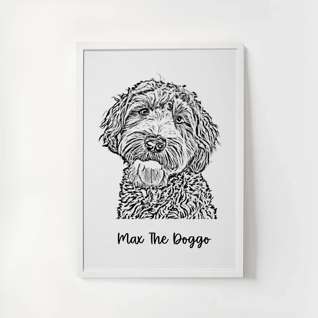 Personalized Pet Image - Portrait Sketch effect