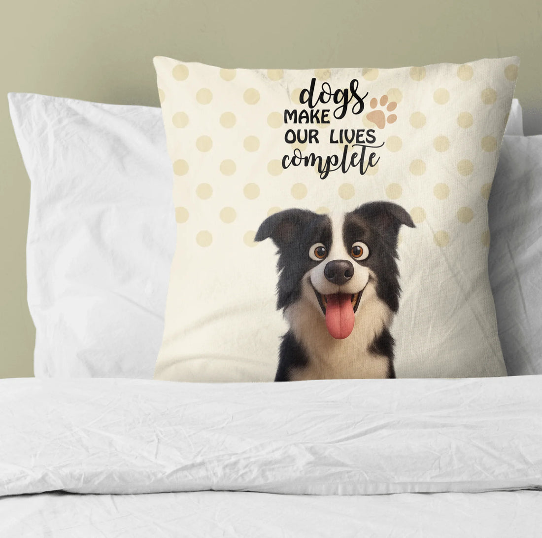 Cartoon Dog Pillow - Upload Dog Photo - Gen AI