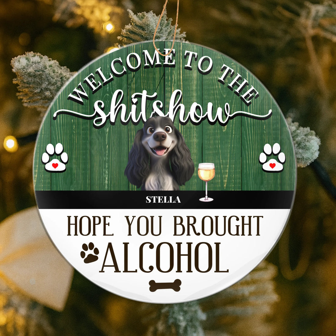 TIB Free Design - Welcome To The Shitshow | Door Sign | 3D Dogs | 3D Cats