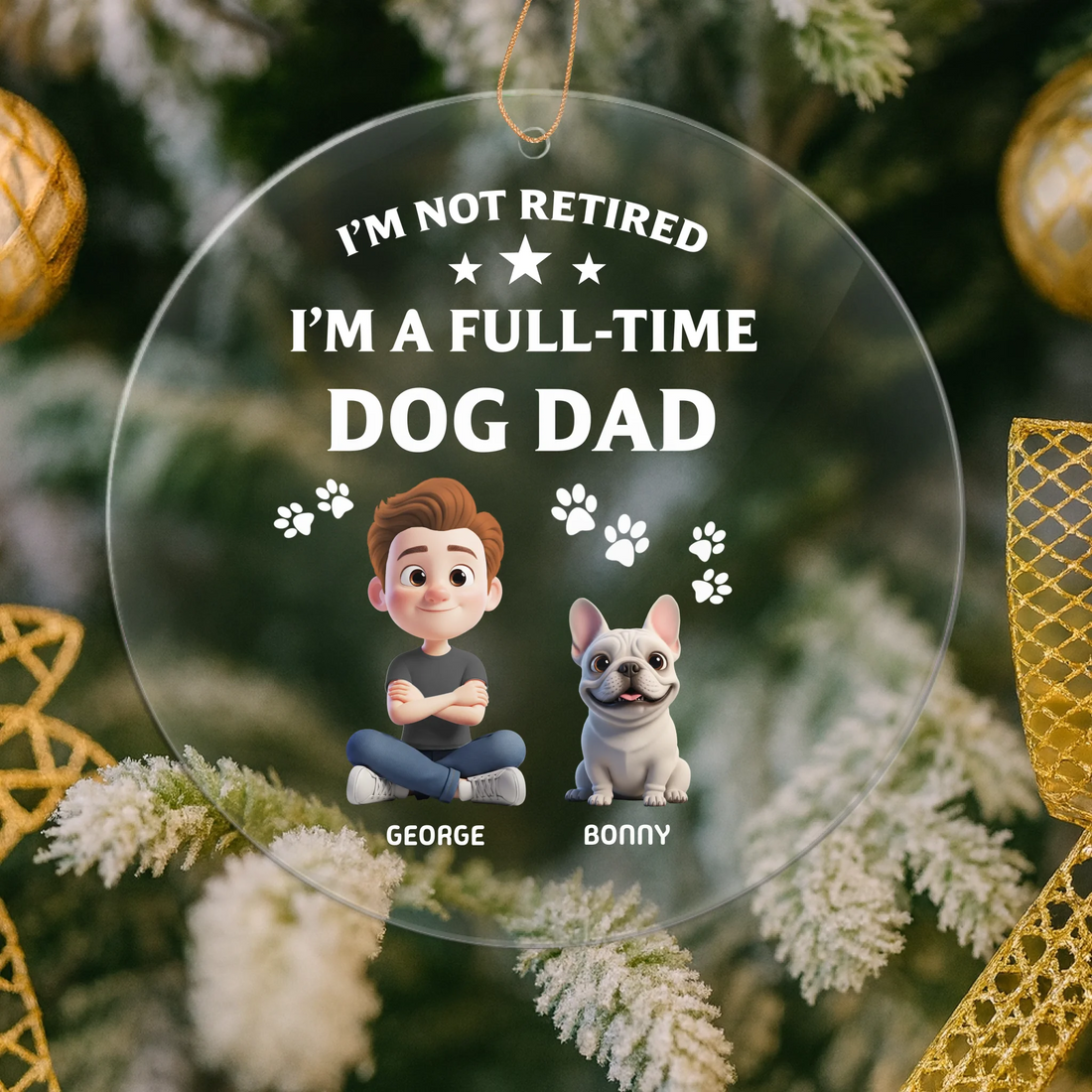 TIB Free Design - Dog Dad | Dog Mom | 3D Man | 3D Woman | 3D Dogs