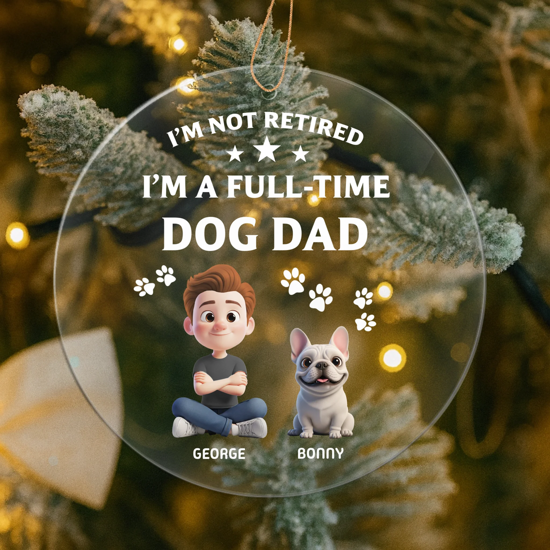 TIB Free Design - Dog Dad | Dog Mom | 3D Man | 3D Woman | 3D Dogs