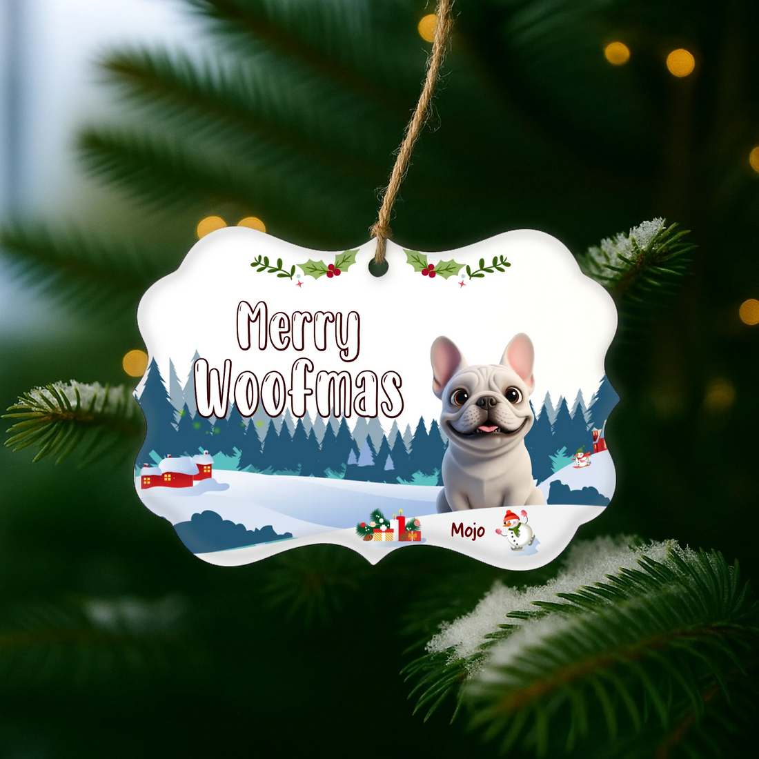 TIB Free Design - Merry Woofmas | 3D Dogs | Benelux ornament