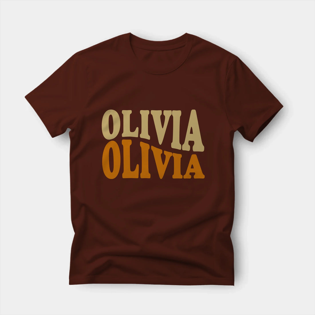 Personalized T-shirt - Warp Text, Wavy Text