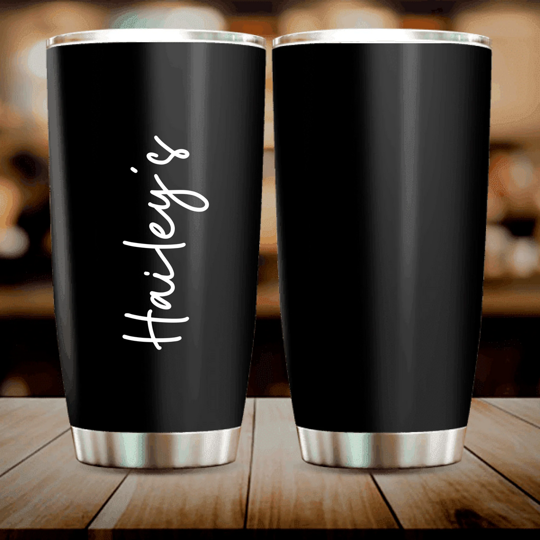 Personalized Name - Black Tumbler