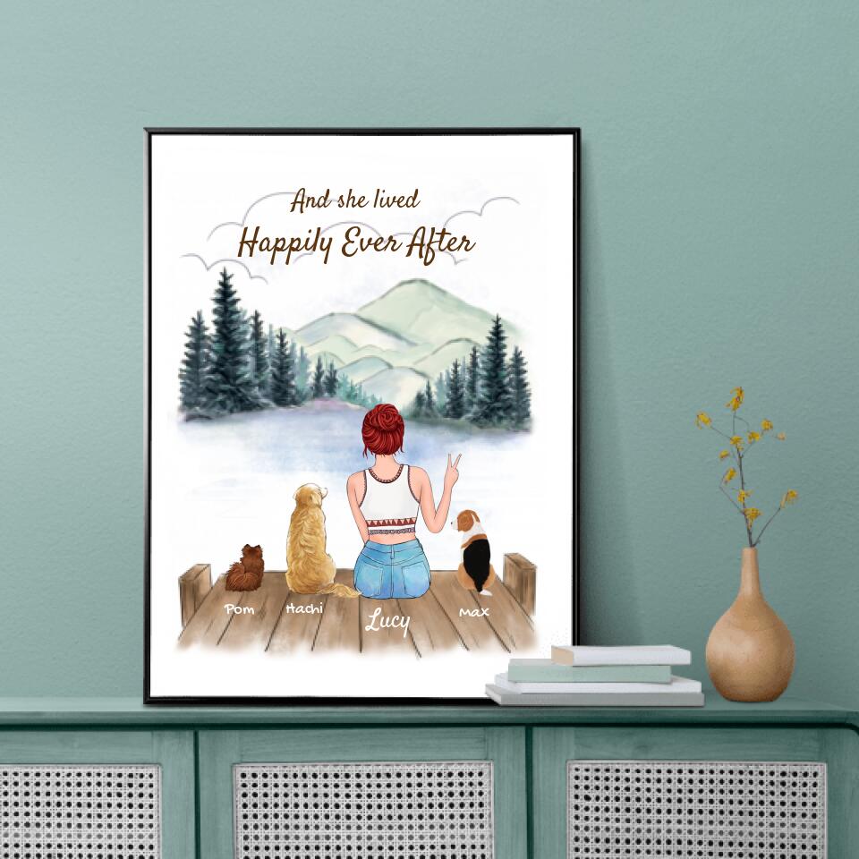 And She Lived Happily Ever After Personalized Poster