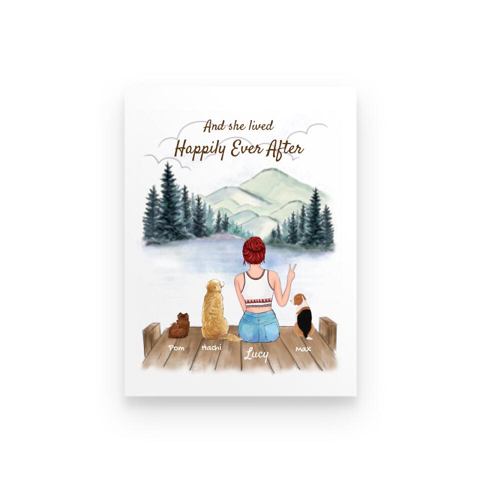 And She Lived Happily Ever After Personalized Poster